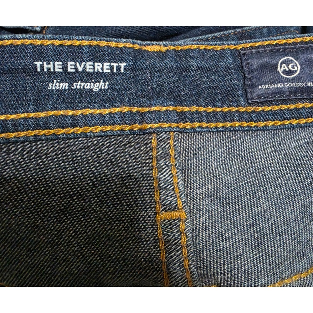 AG Adriano Goldschmied The Everett Slim Straight Mens Dark Wash Jeans 34x32 - Picture 8 of 10